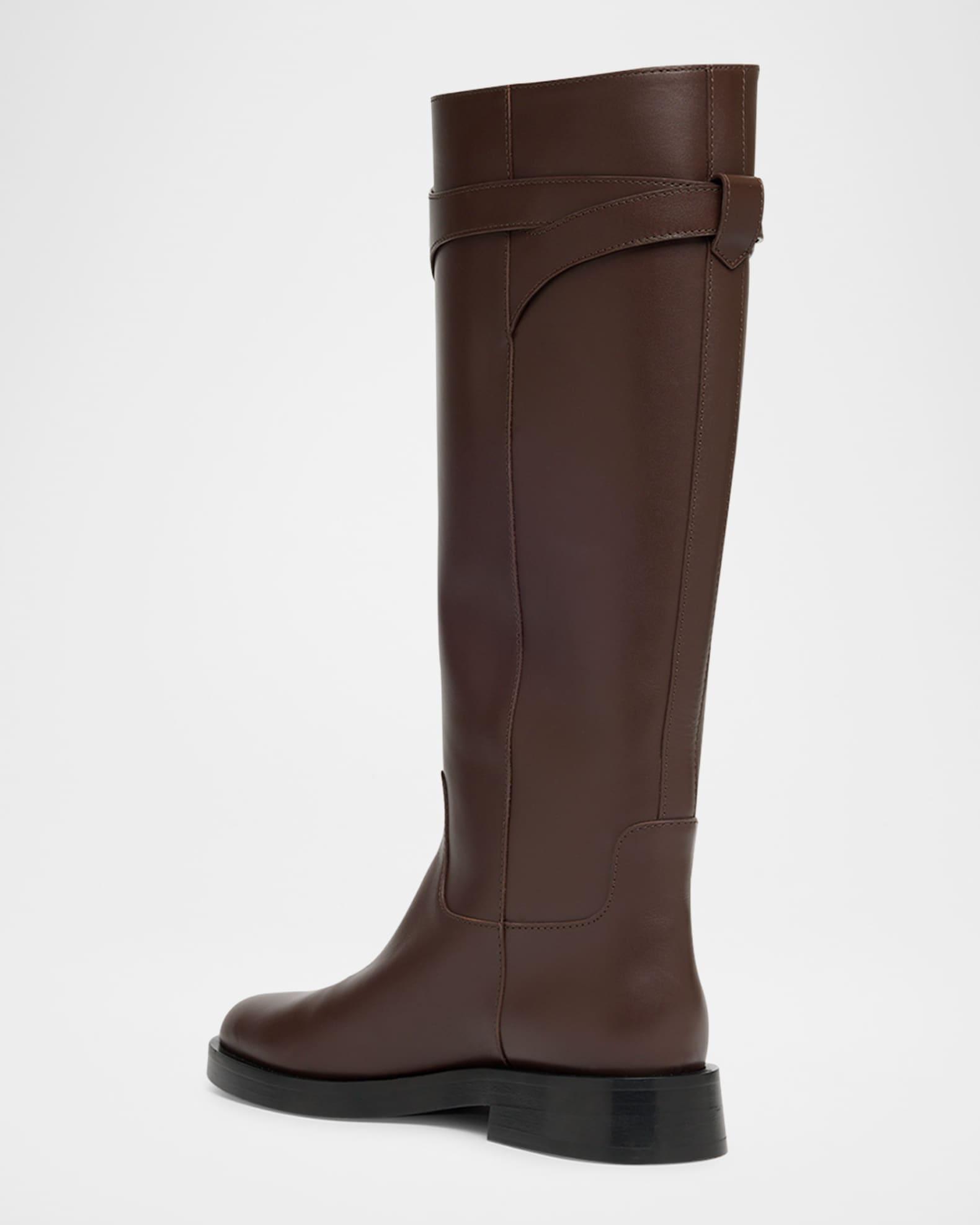 VLogo Signature Leather Boots Product Image