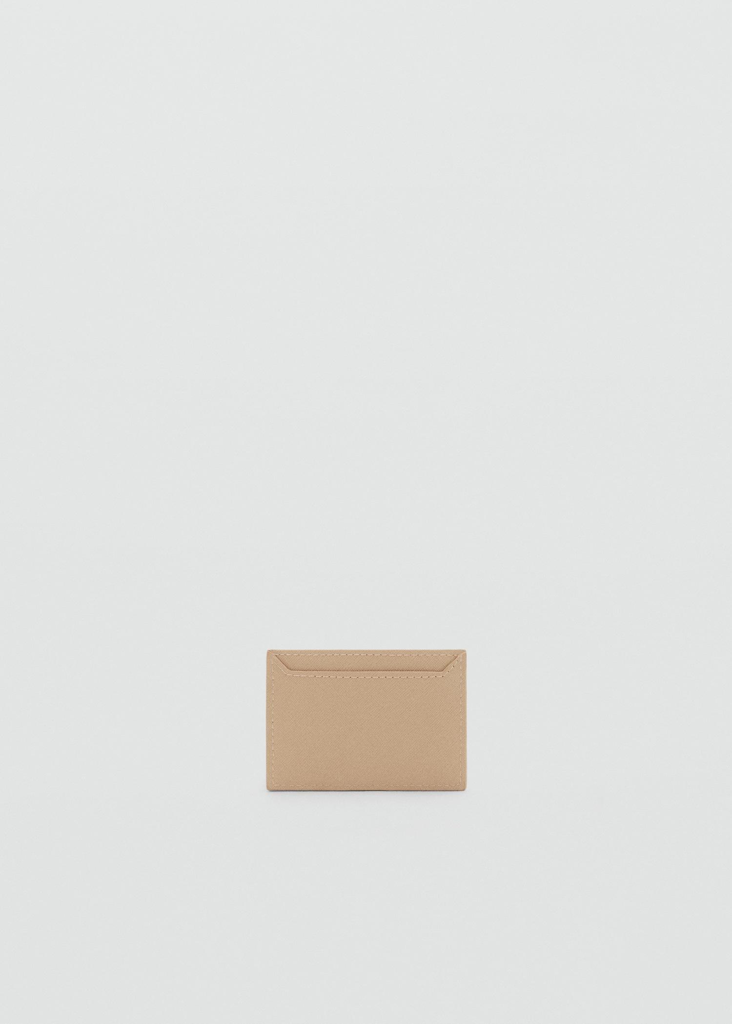 Saffiano-effect cardholder - Women | MANGO USA Product Image