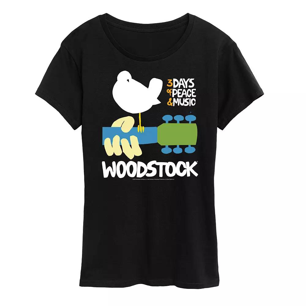 Women's Woodstock Poster Tee Graphic Tee,  Product Image