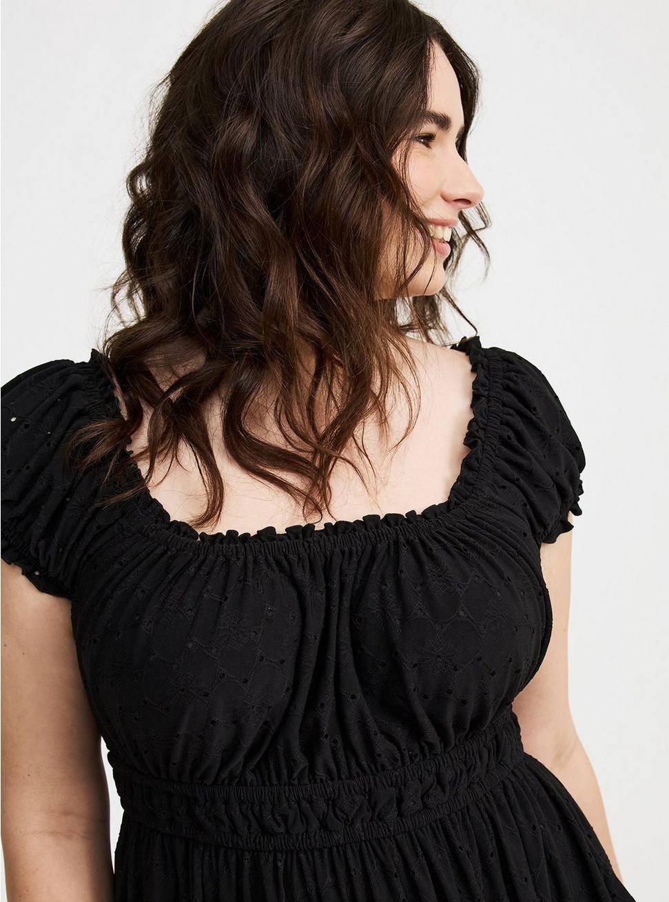 Mini Knit Eyelet Dress Product Image