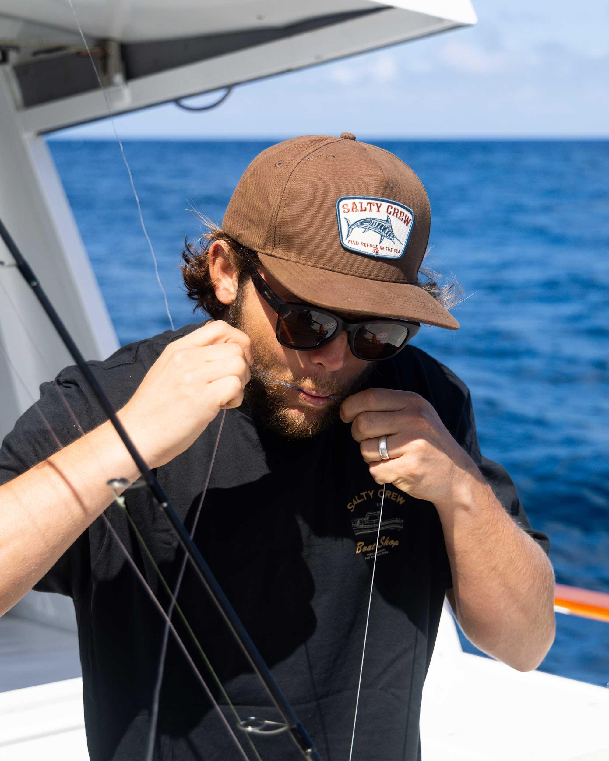 Billfisher 5 Panel Hat - Dark Brown Male Product Image