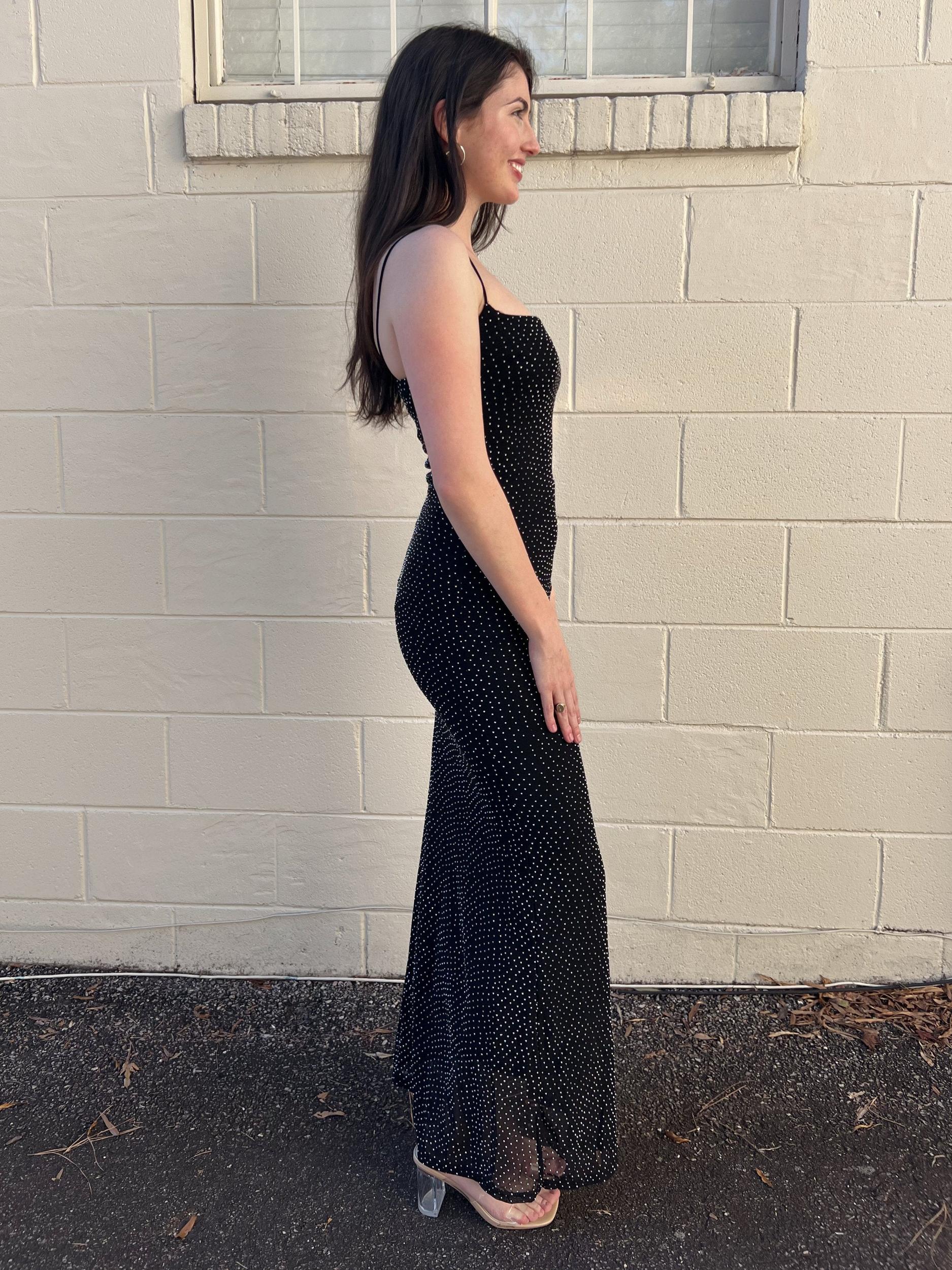 Unspoken Jeweled Sleeveless Maxi Dress Product Image