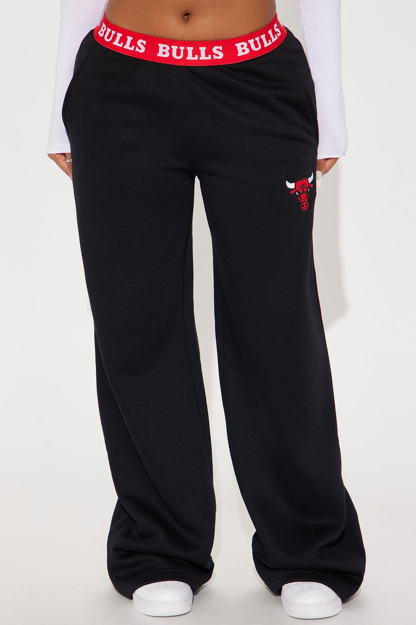Bulls Free Throw Wide Leg Pant - Black Female Product Image