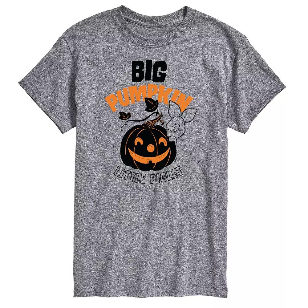 Disney's Winnie the Pooh Men's Big Pumpkin, Little Piglet Graphic Tee,  Product Image