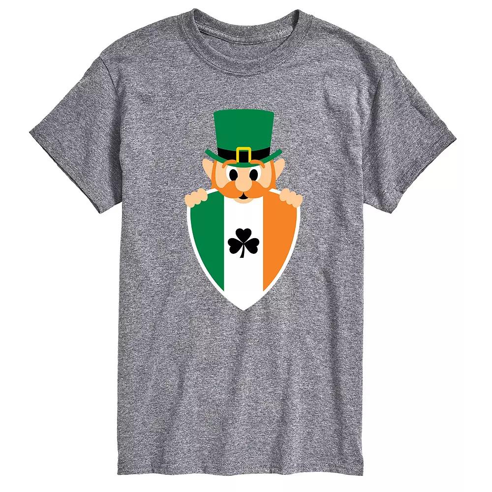 Big & Tall Leprechaun Irish Shield Tee, Men's,  Product Image