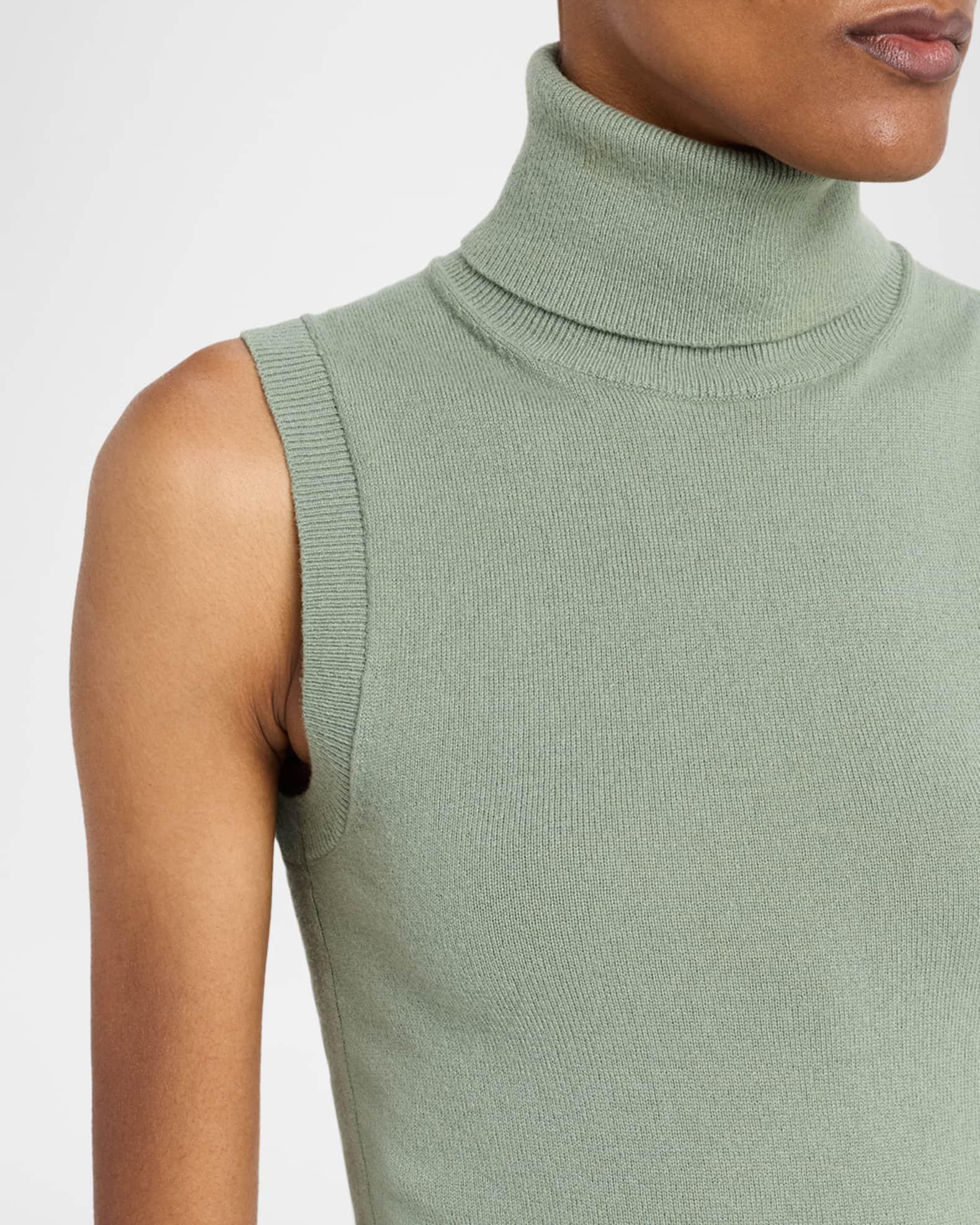 Sleeveless Cashmere Turtleneck Product Image