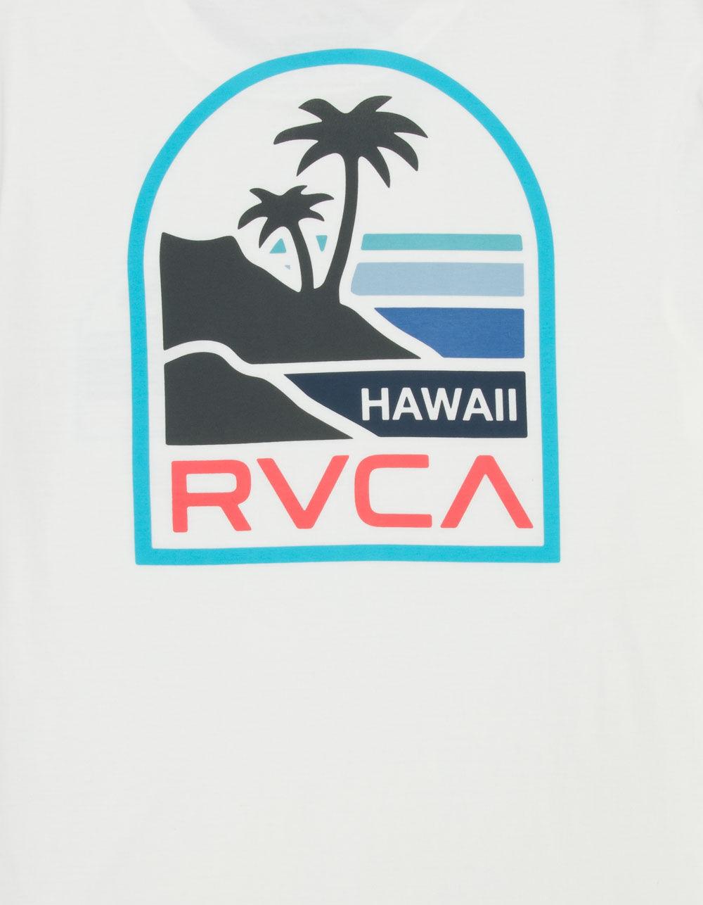 RVCA Palm Sets Mens Tee - WHITE Product Image