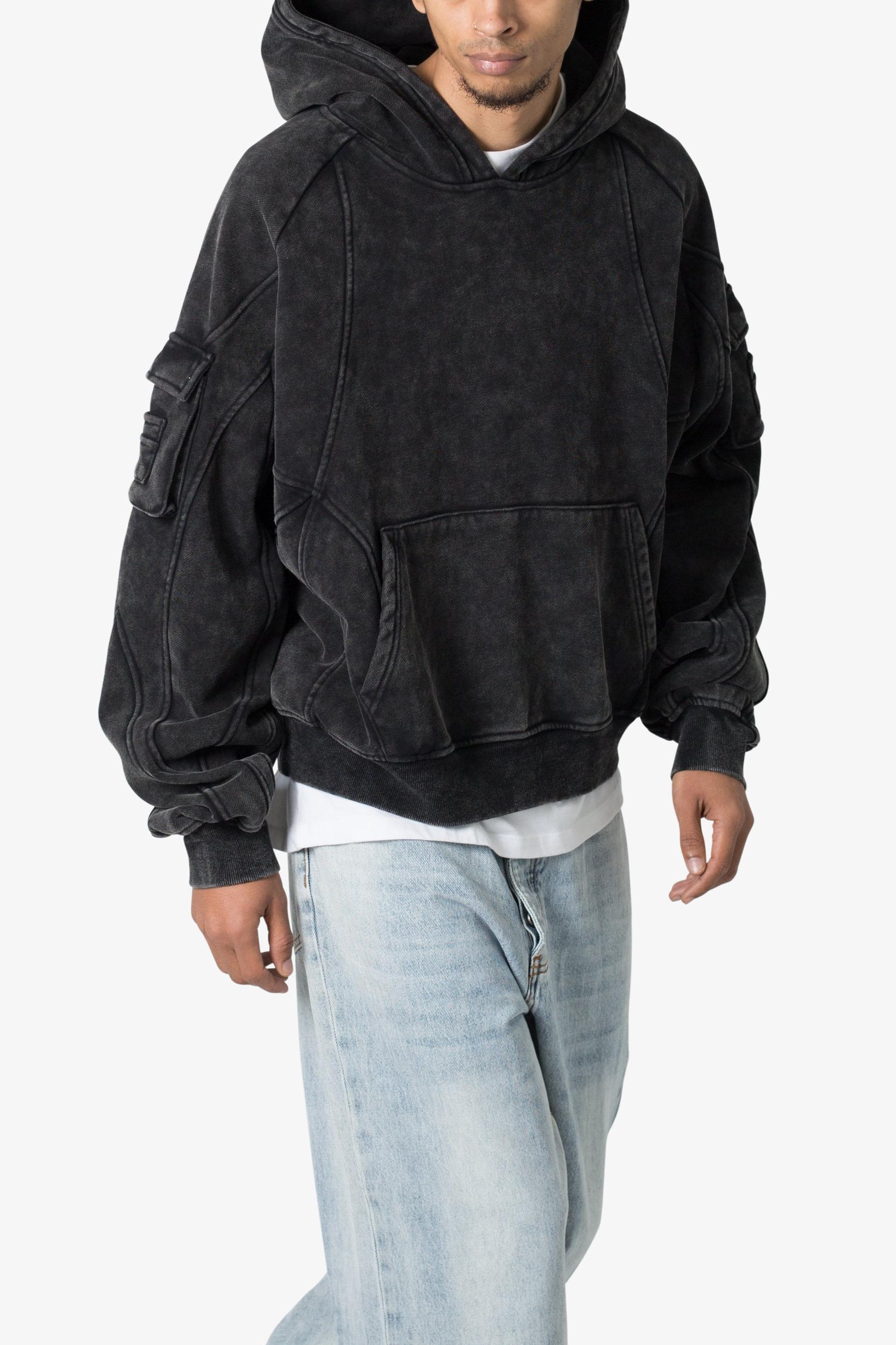 Cargo Pocket Hoodie - Charcoal Grey Product Image