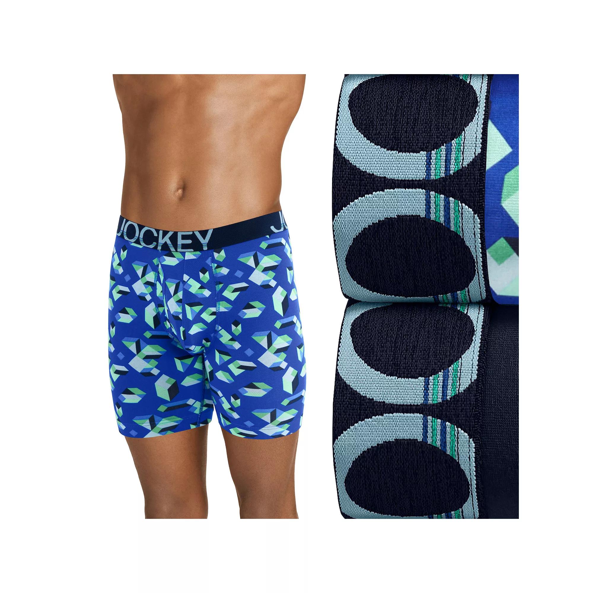 Big & Tall Jockey® 2-Pack ActiveStretch™ Midway® 7" Long-Leg Boxer Briefs, Men's,  Product Image