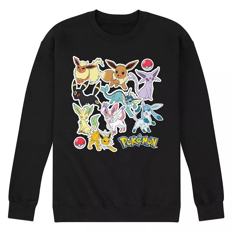 Mens Pokemon Stickers Sweatshirt Product Image