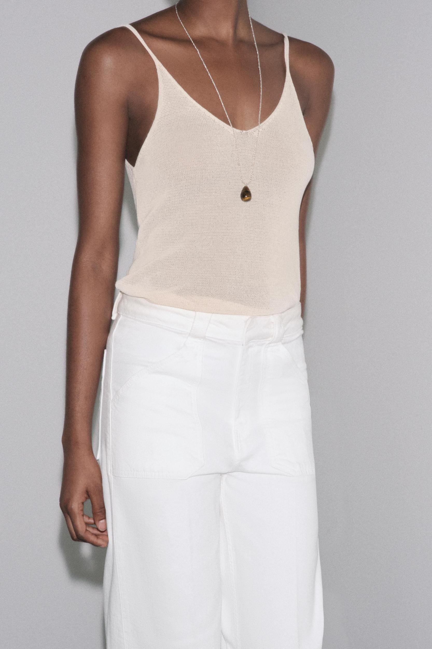 STRAPPY KNIT TOP Product Image