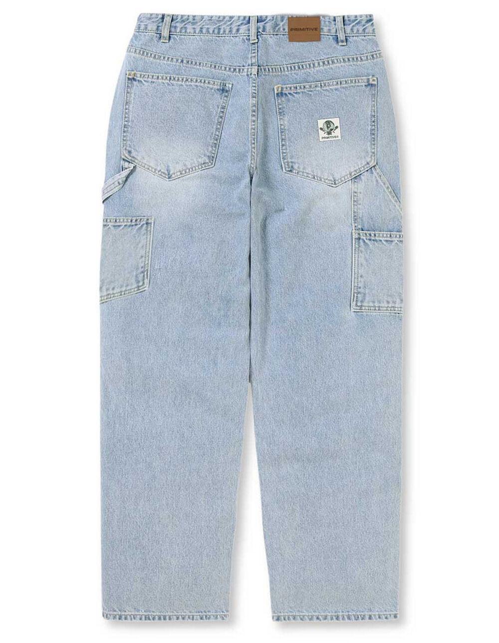 PRIMITIVE Mason Mens Baggy Carpenter Jeans - LIGHT WASH Product Image