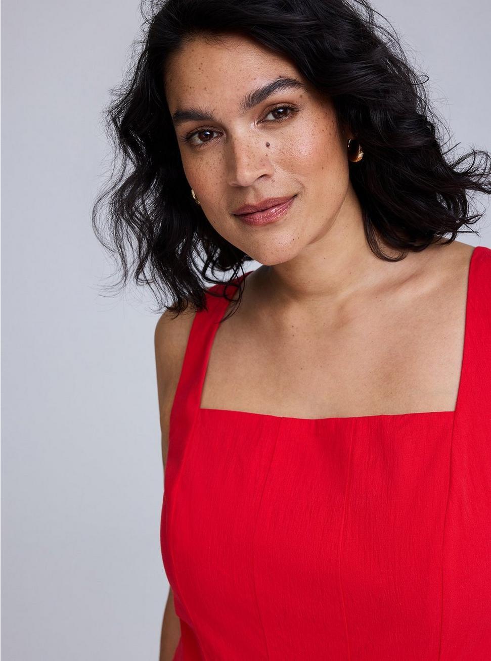 Belle Isle Fit & Flare Tea Length Dress Product Image