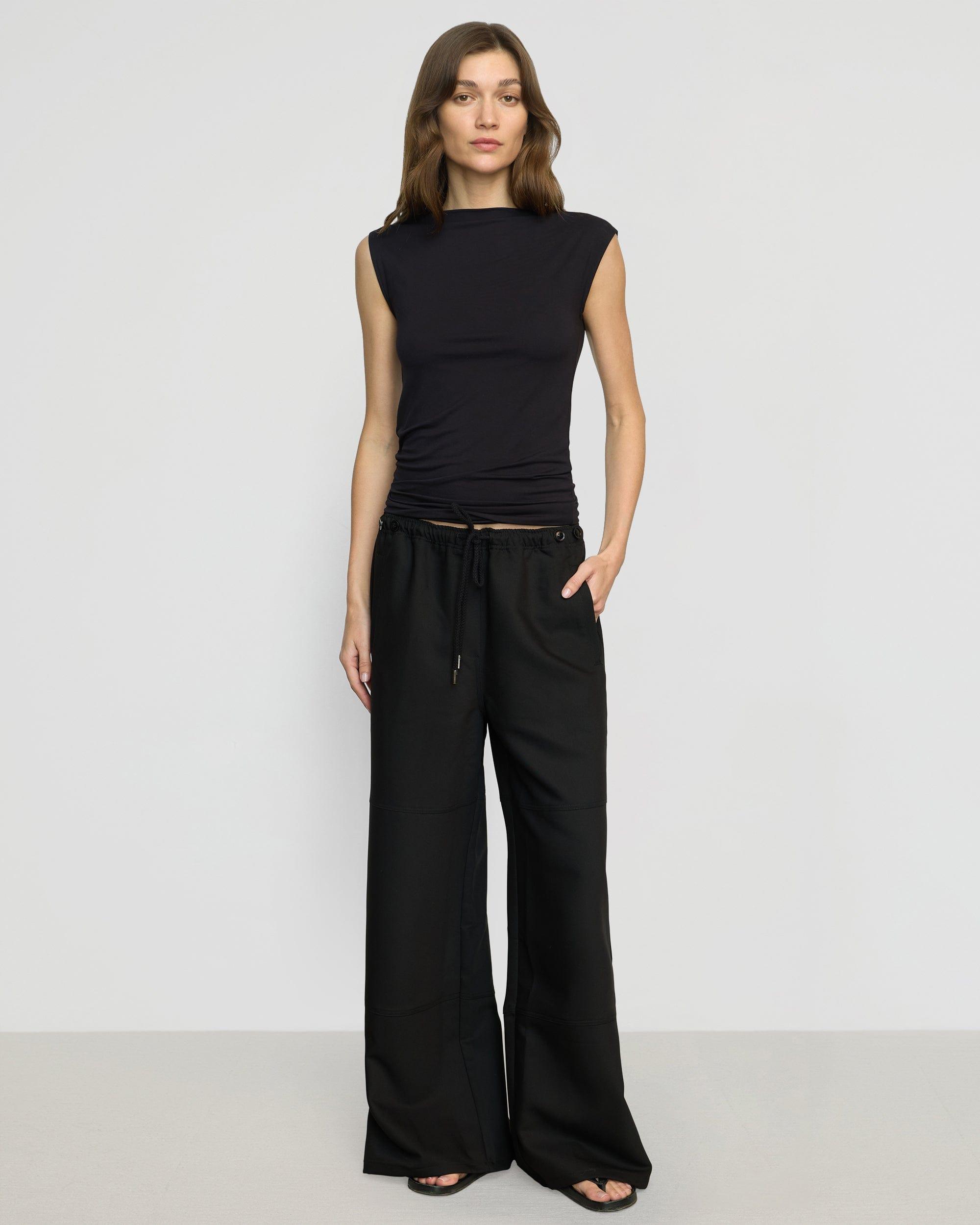 Noemi Stretch-Waist Wide-Leg Pant Product Image