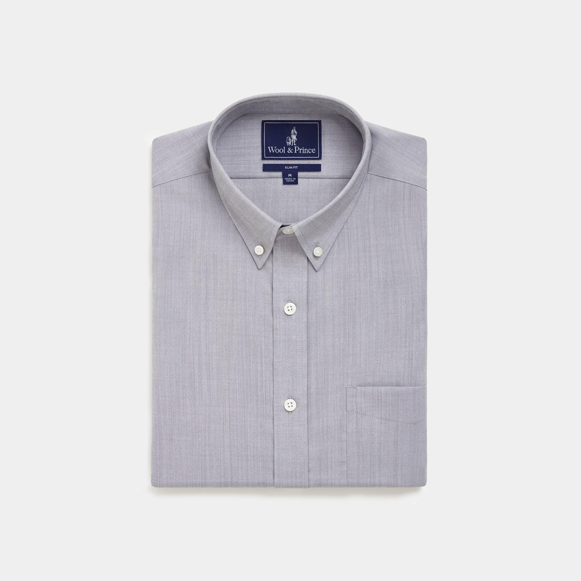 Merino Wool Button-Down Shirt | Tonal Green Plaid Product Image