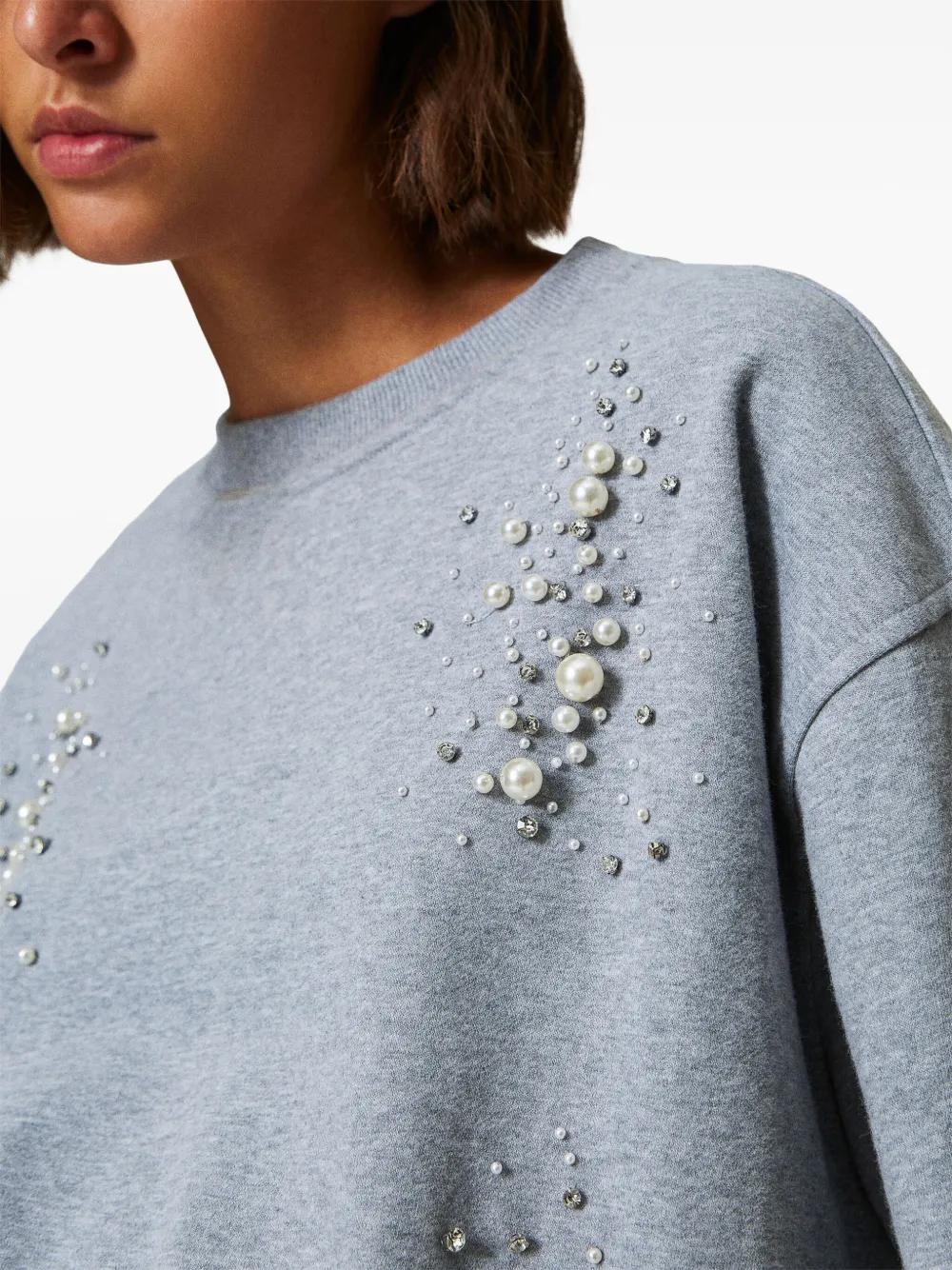 embroidered sweatshirt  Product Image