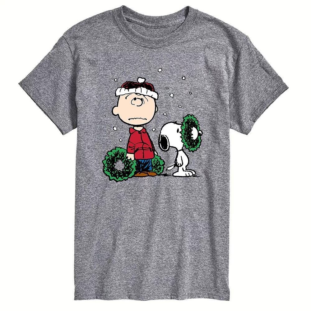 Men's Peanuts Snoopy Santa Reindeer Tee,  Product Image