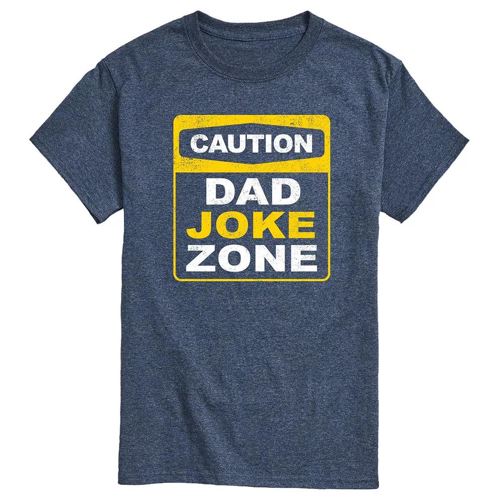 Big & Tall Caution Dad Joke Zone Graphic Tee, Men's,  Product Image