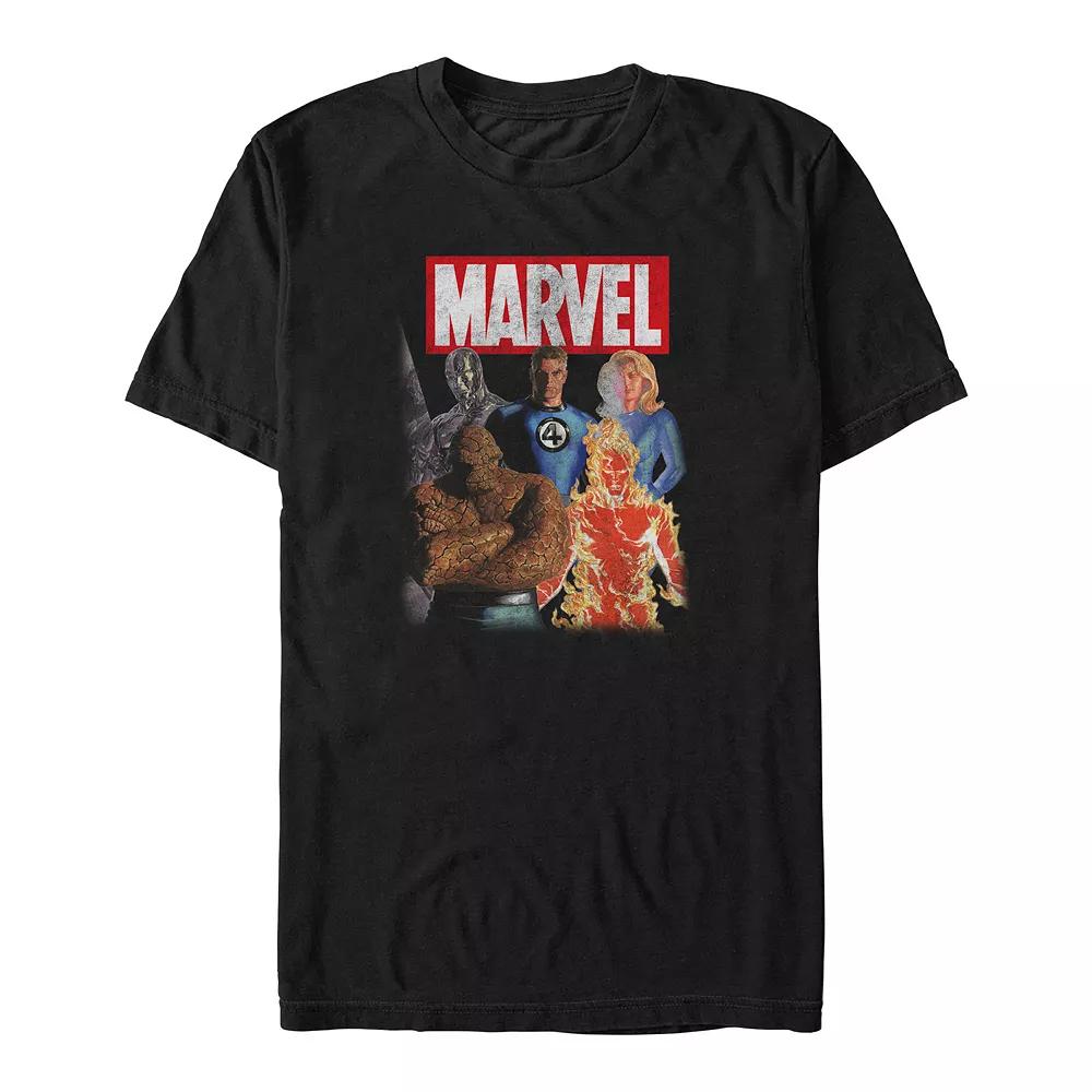 Big & Tall Marvel Fantastic Four And Silver Surfer Poster Graphic Tee, Men's,  Product Image