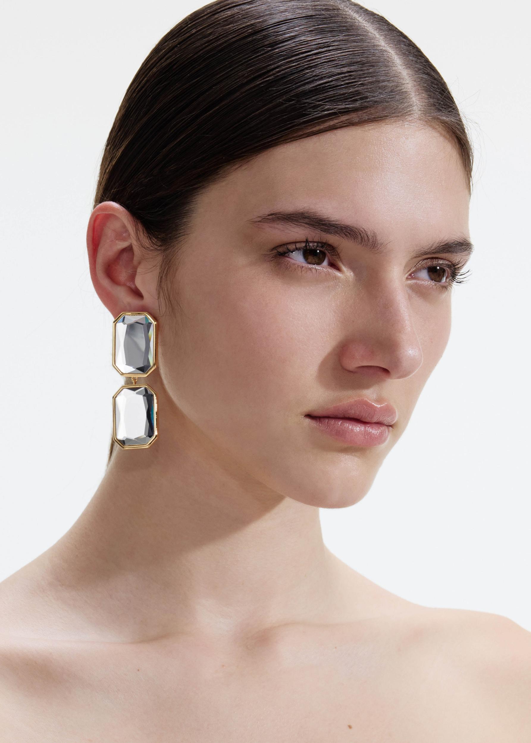 Crystal Tiered Earrings Product Image