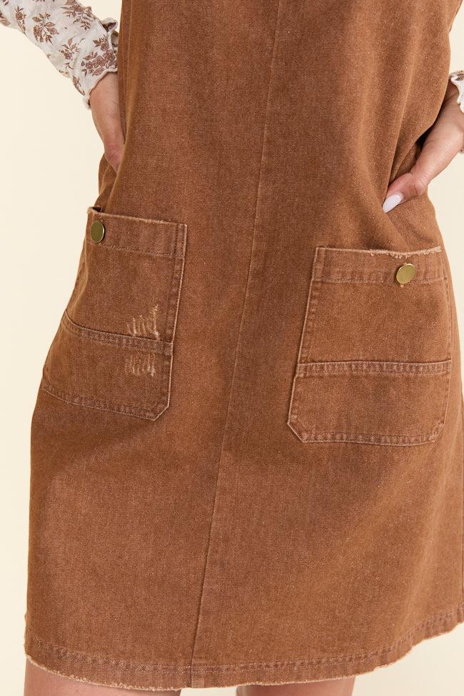 Anissa Brown Overall Dress Product Image