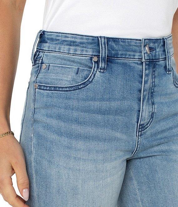 Liverpool Los Angeles Hanna Stretch Denim High Rise Cropped Flare Leg Jeans Product Image