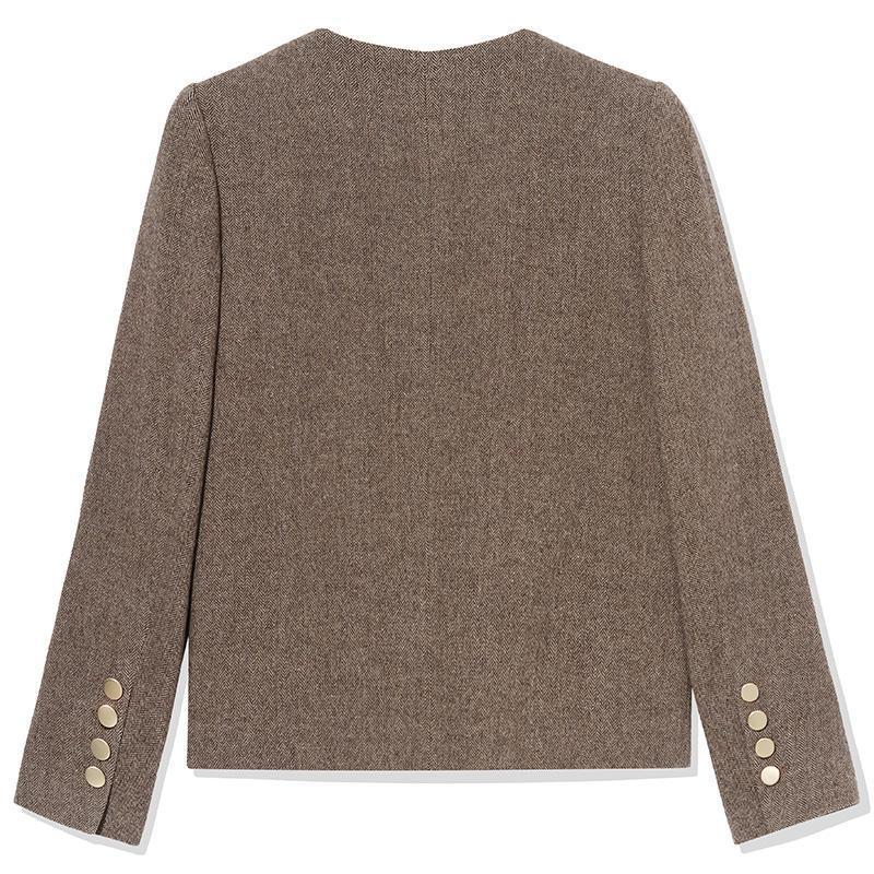 Washable Woolen Classic Women Jacket Product Image