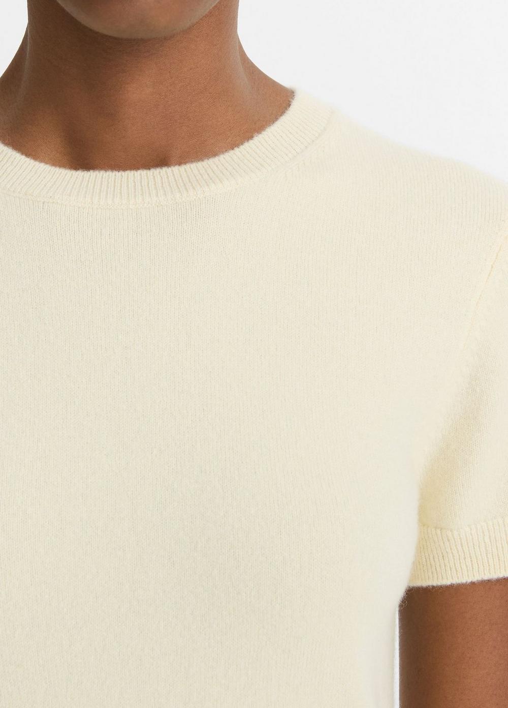 Womens Wool & Cashmere-Blend Short-Sleeve Sweater Vince Product Image