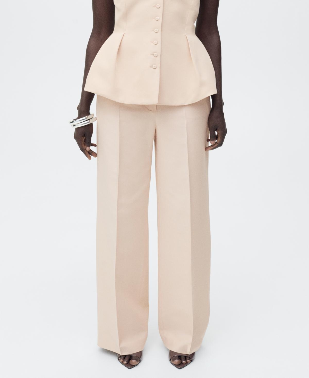 Straight suit trousers - Women | MANGO USA Product Image