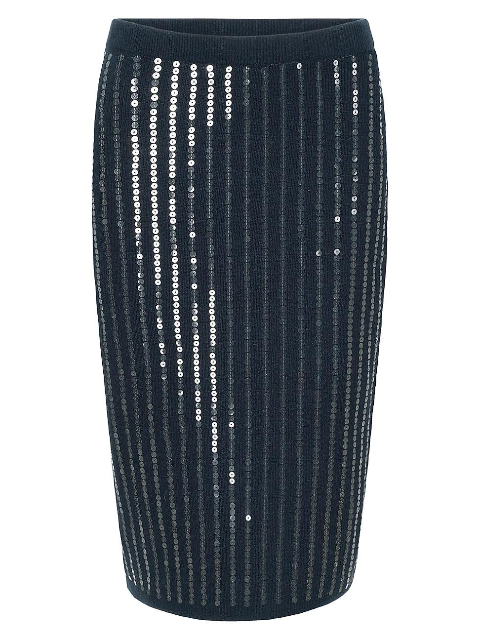 Womens Mimi Sequined Midi-Skirt Product Image