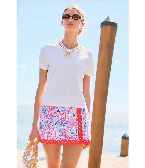 Lilly Pulitzer Michelina Lil Sun Sea Sand Print Mini Skort Product Image