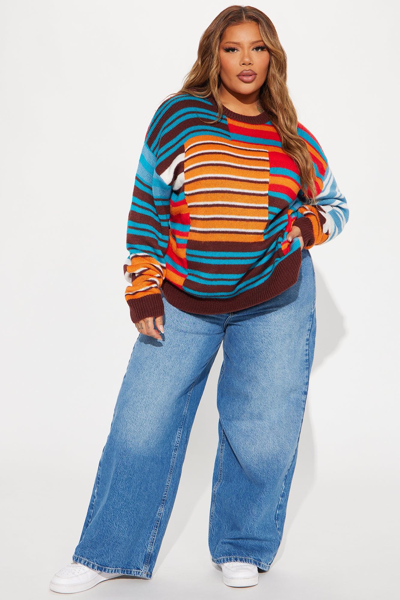 Venice Striped Sweater - Multi Color Female Product Image