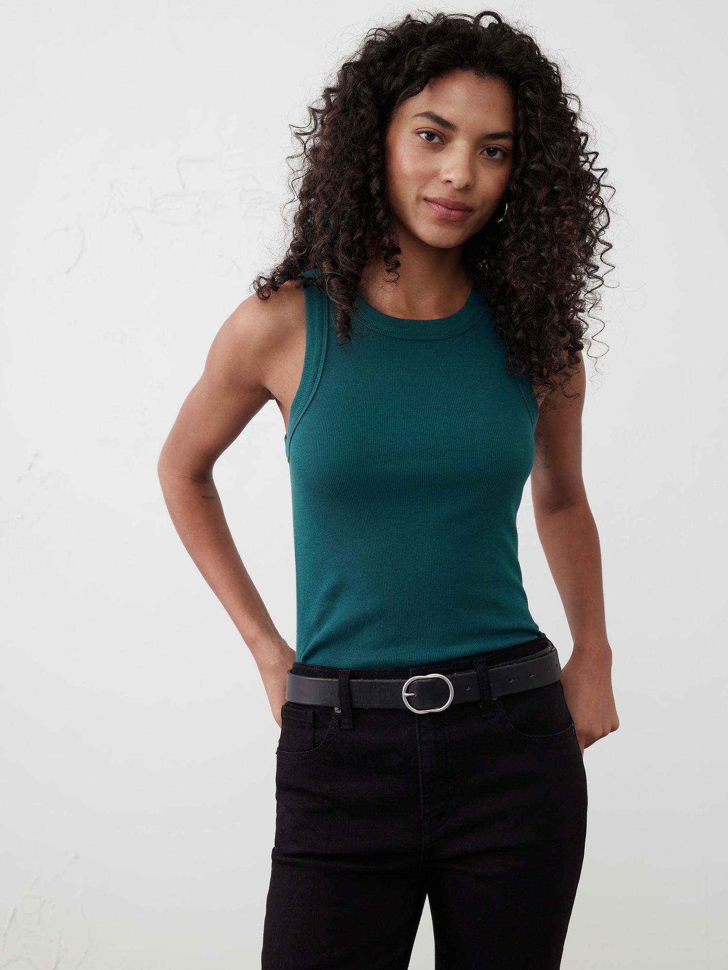 Ribbed Racer Tank Product Image