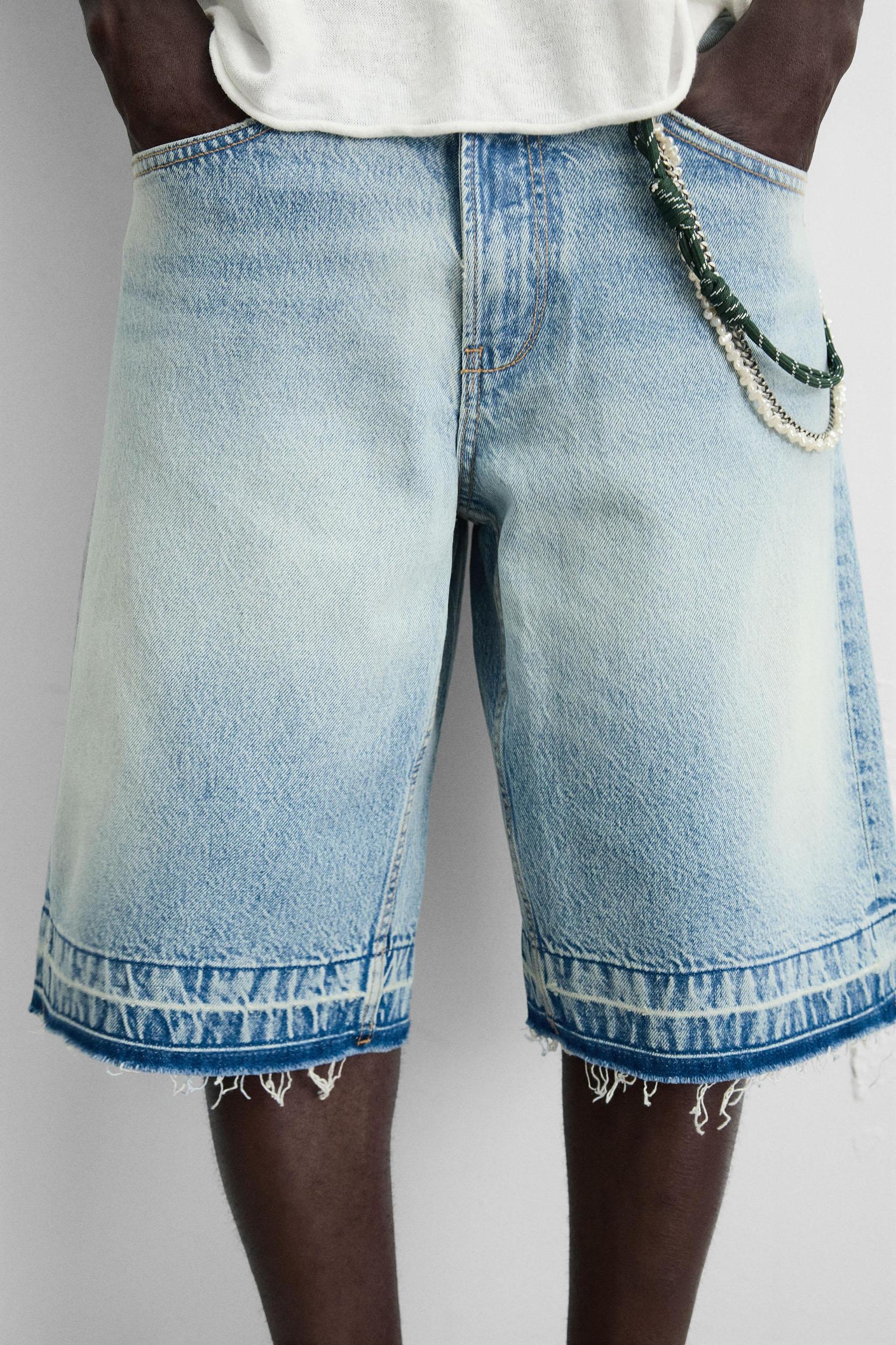 BAGGY FIT DENIM SHORTS Product Image