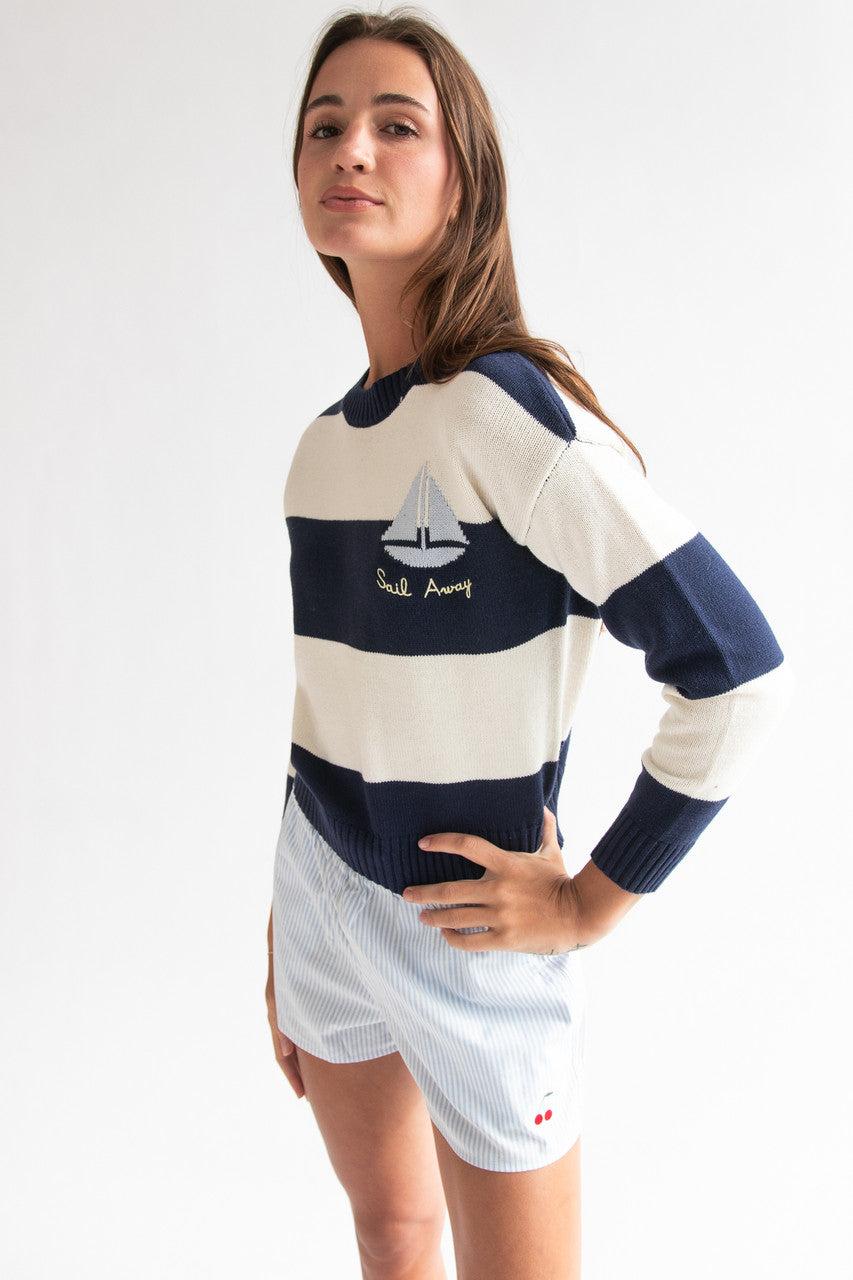 Sail Away Striped Sweater Product Image
