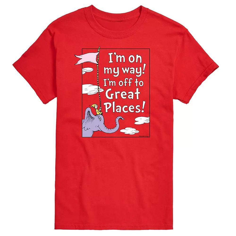 Big & Tall Dr. Seuss On My Way Tee, Men's,  Product Image