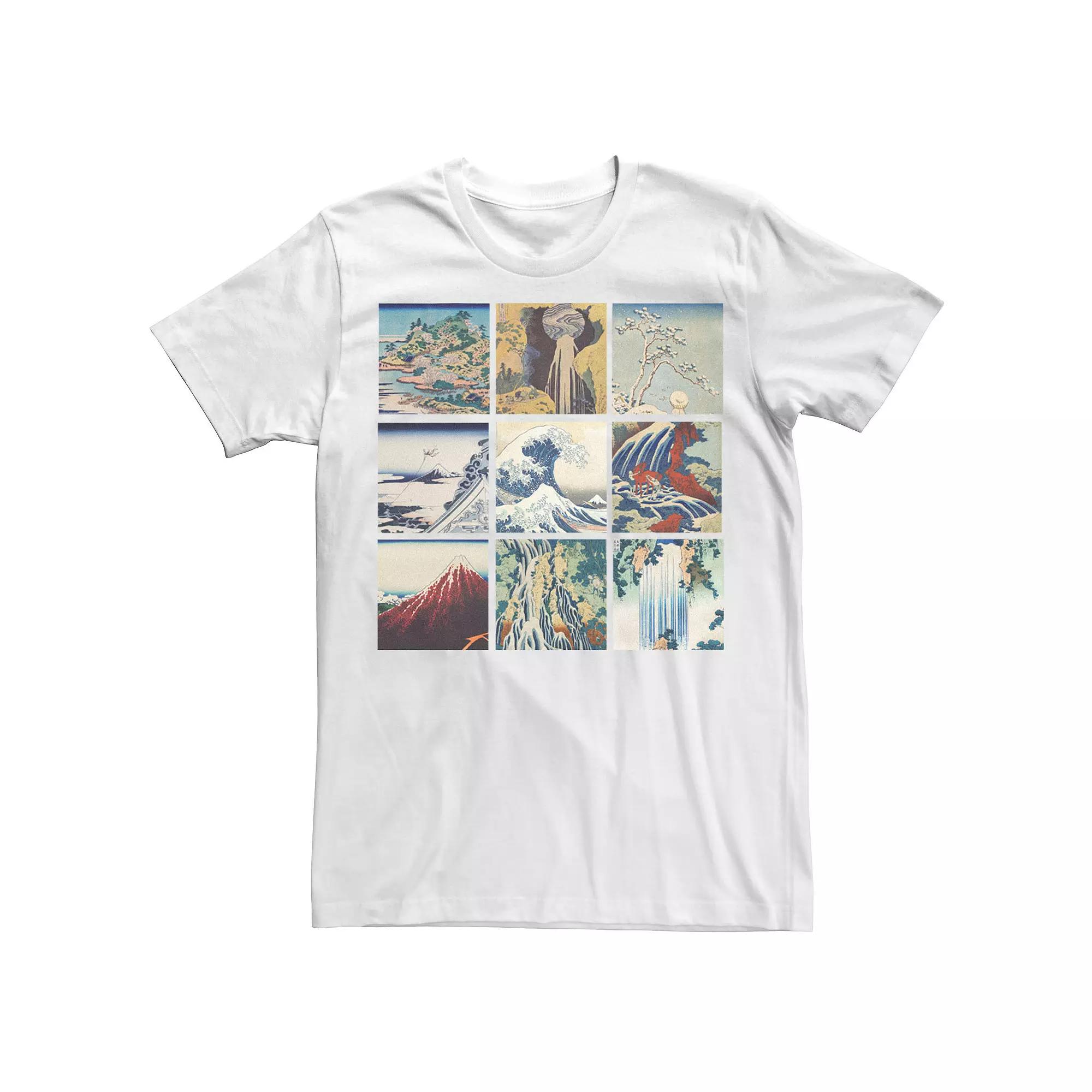 Men's Fifth Sun Katsushika Hokusai Landscapes Panel Tee,  Product Image