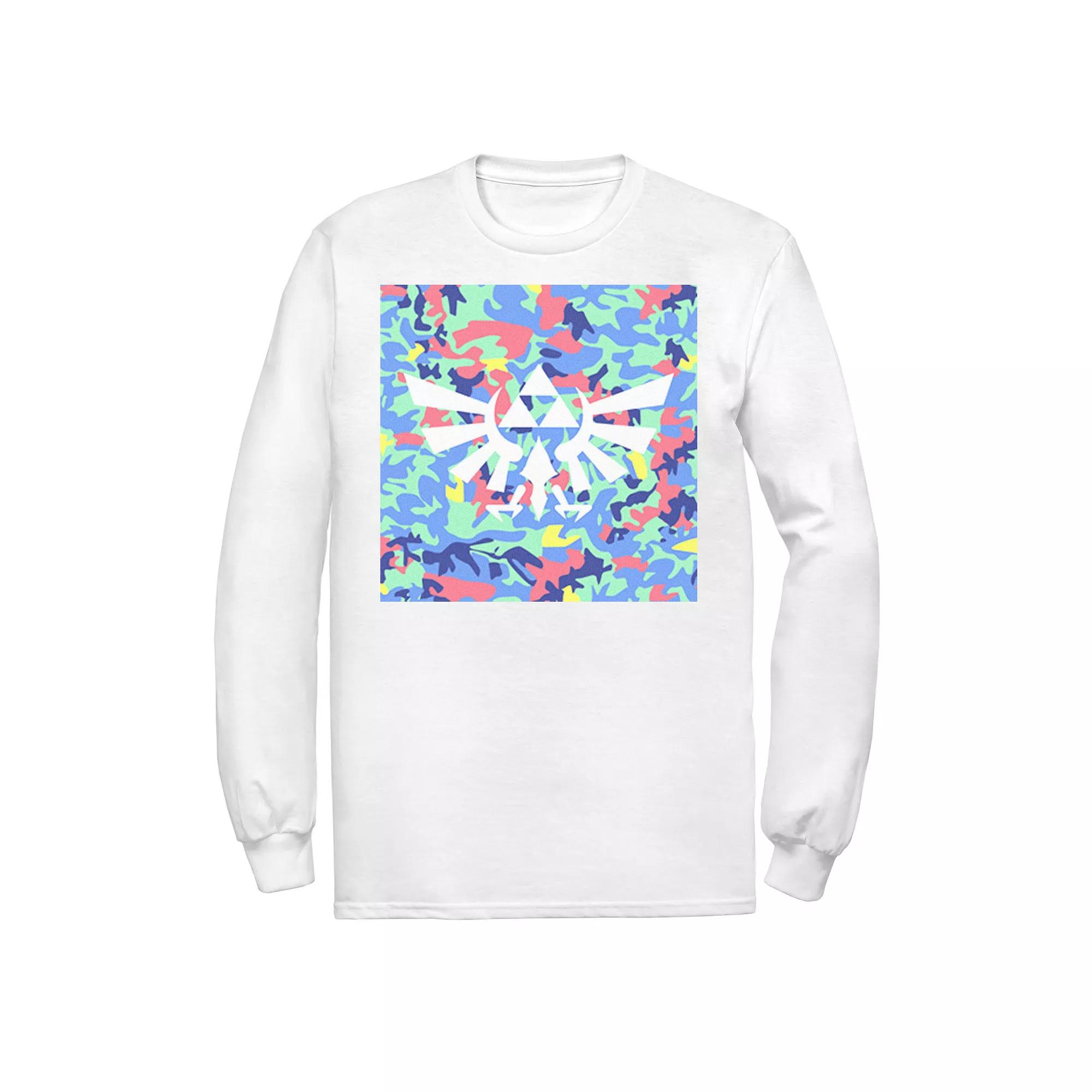 Men's Zelda Neon Camouflage Crest Tee,  Product Image