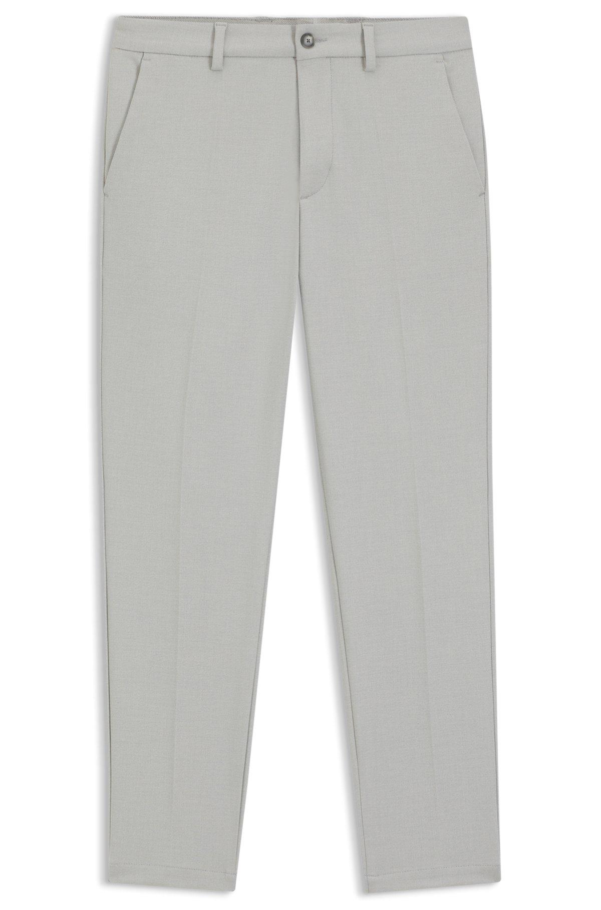 Slim-fit trousers in stain-repellent stretch dobby Product Image