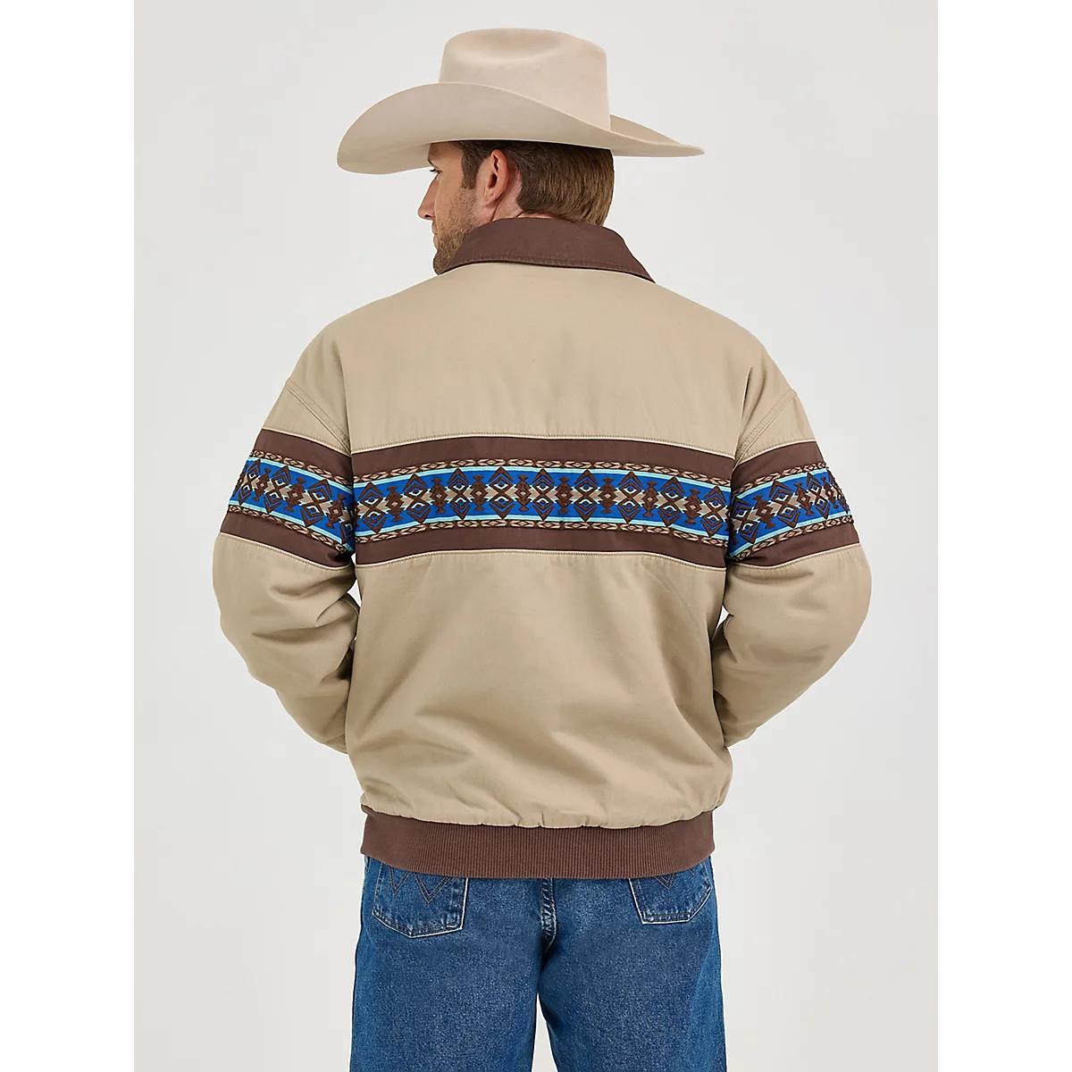 Men's Wrangler® Checotah® Bomber Jacket in North Shore Product Image