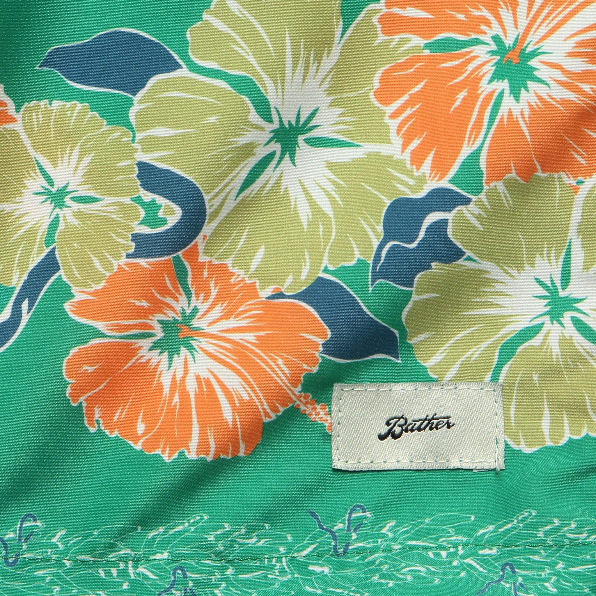 Ornate Bloom Swim Trunk - Moss Product Image