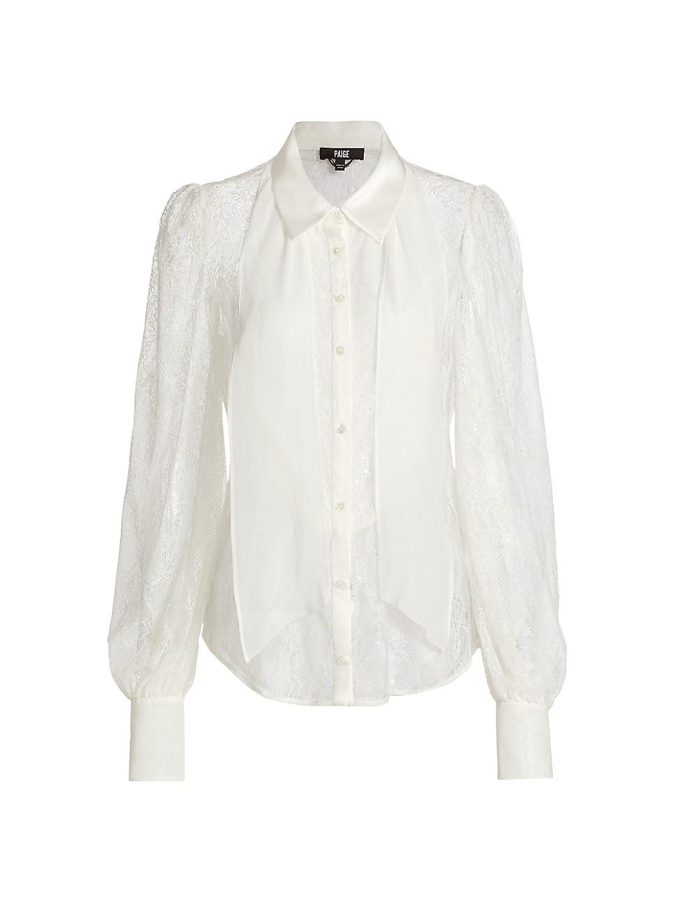 Womens Mindel Lace Tieneck Blouse Product Image