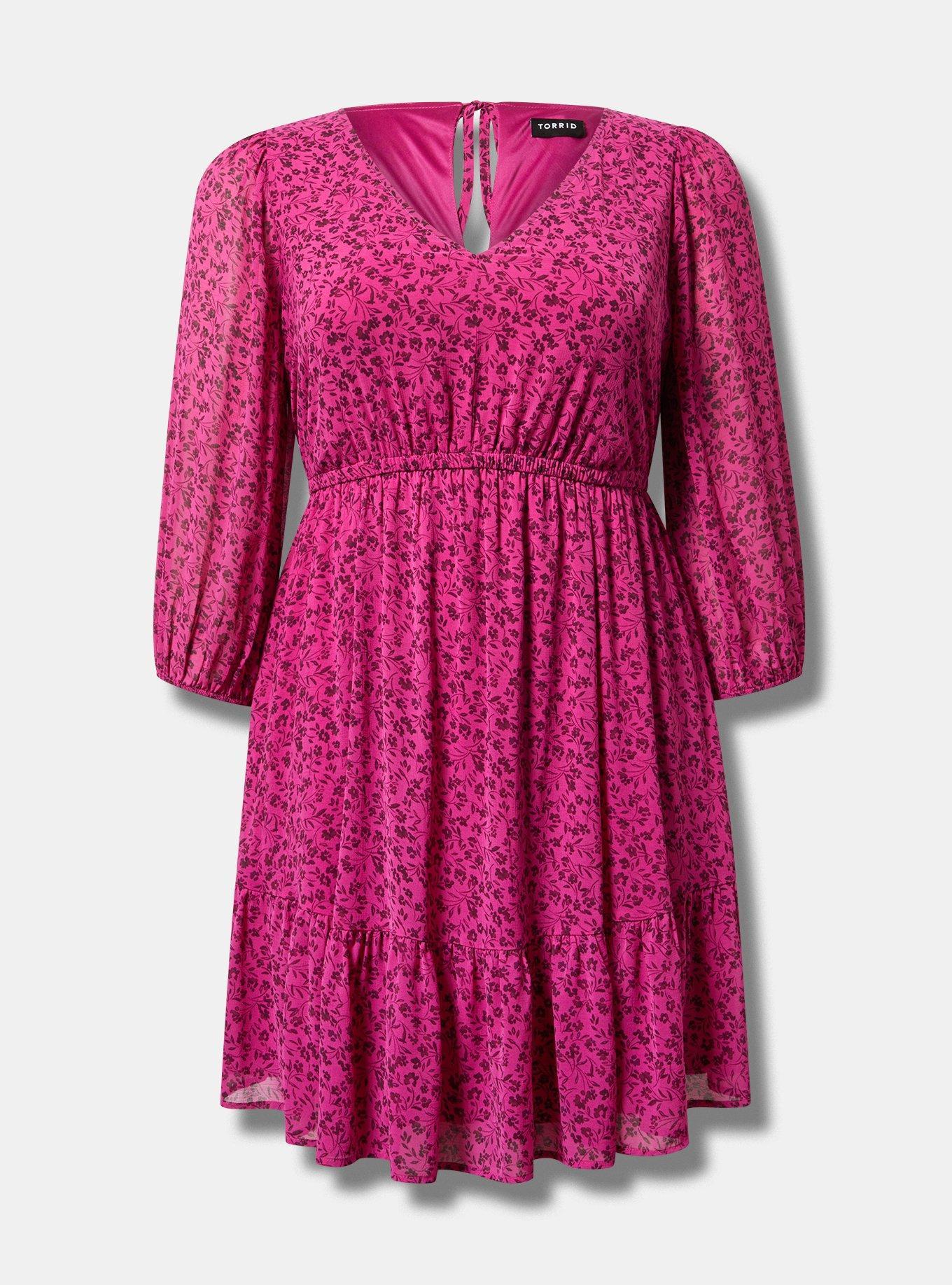 Mini Chiffon Tiered Babydoll Dress Product Image