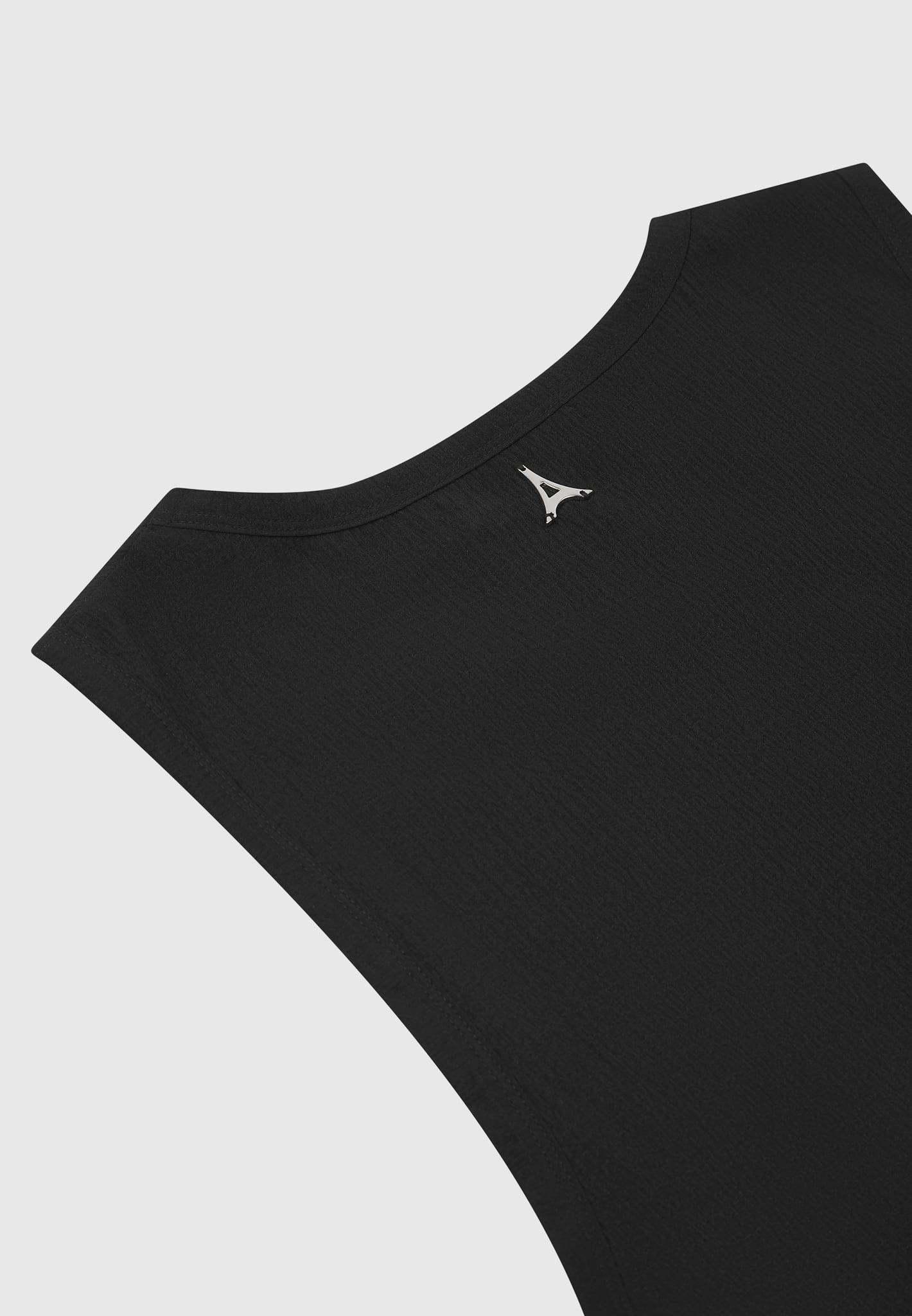 Seersucker Vest - Black Male Product Image