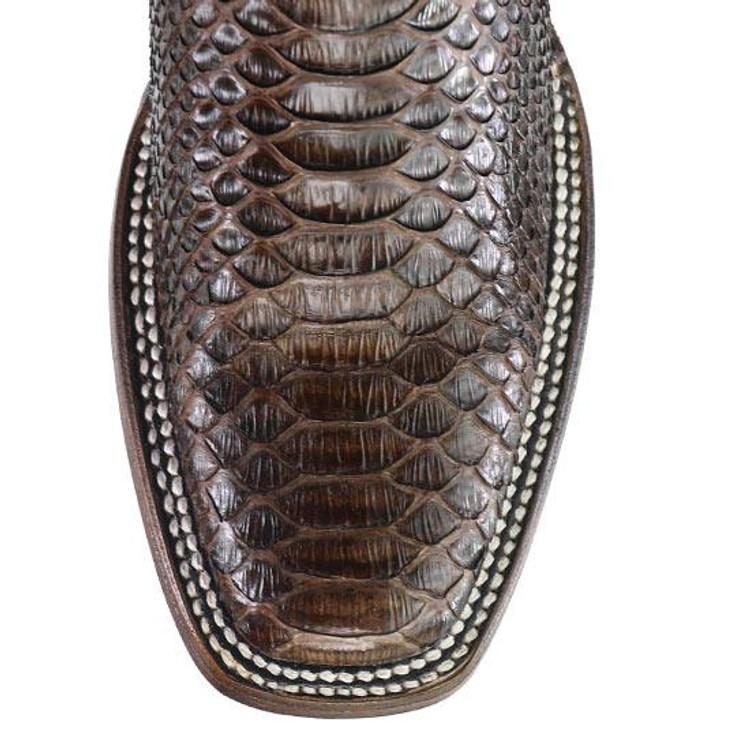 SALE Circle G by Corral® Ladies' Chocolate Python/Blue Square Toe Boots Product Image