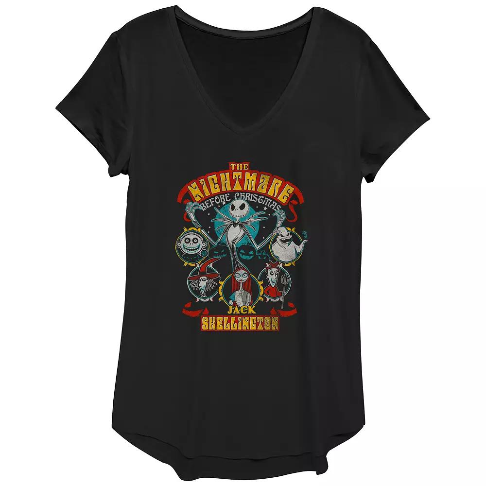 Disney's The Nightmare Before Christmas Halloween Lineup Women's Graphic Tee,  Product Image