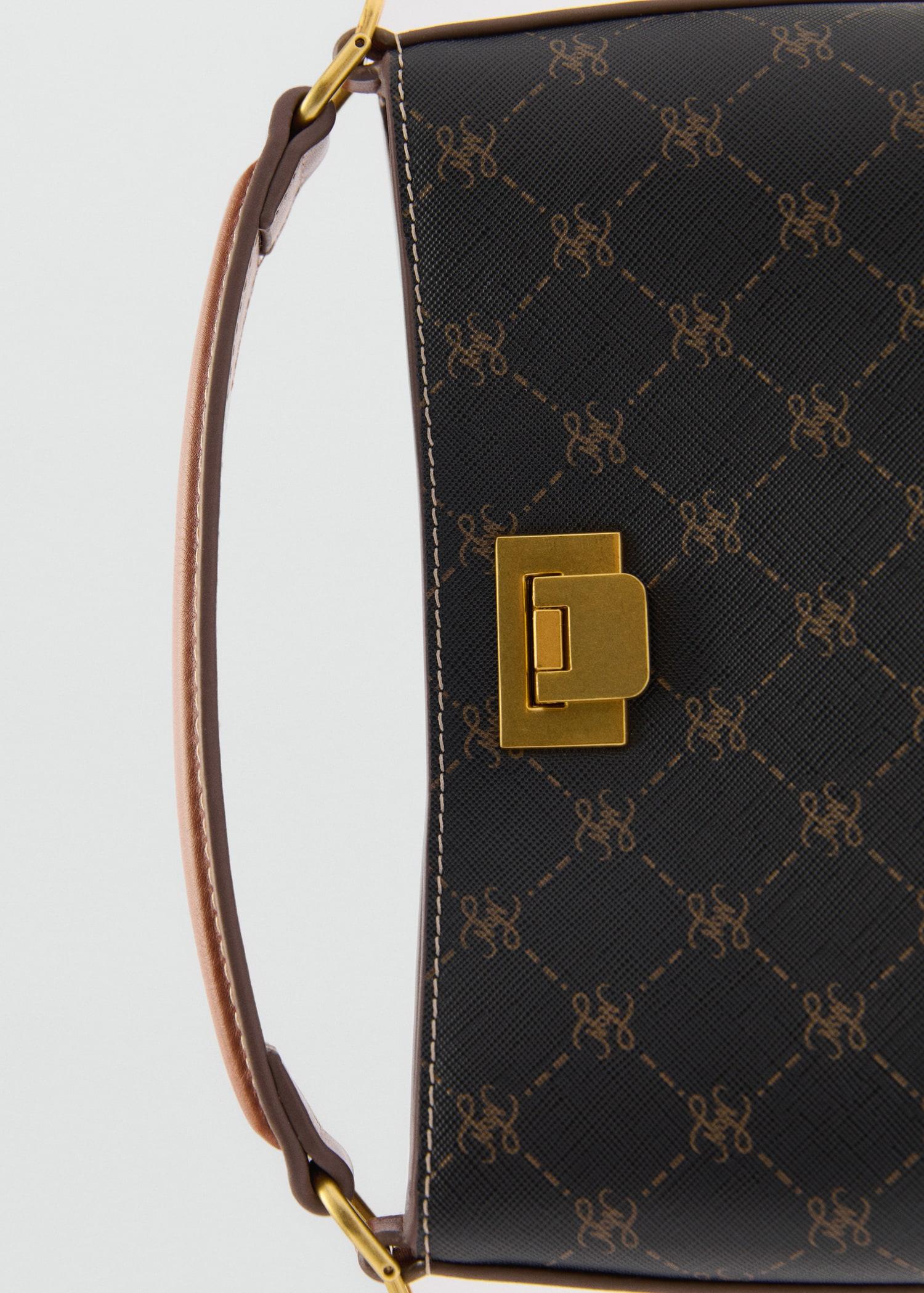 Mini shopper bag with printed logo - Women | MANGO USA Product Image