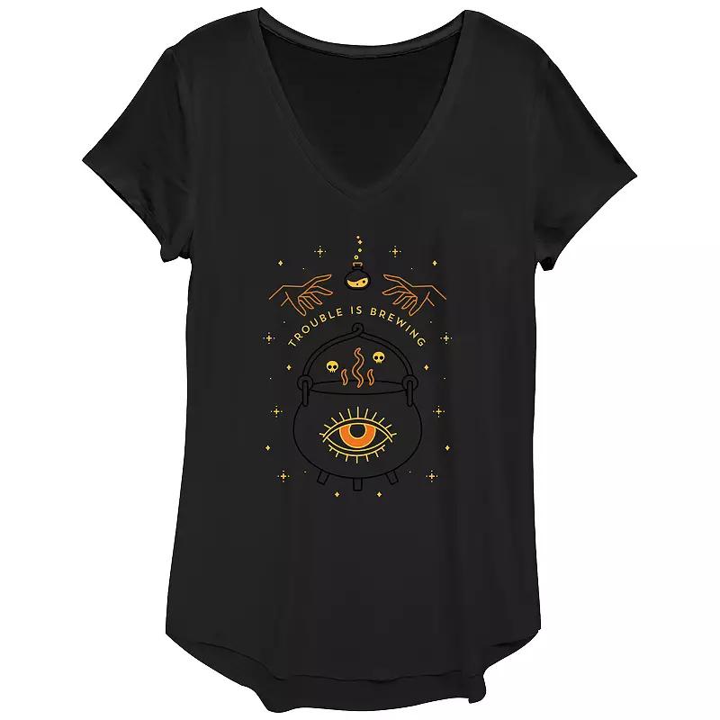 Disney's Hocus Pocus Trouble Is Brewing Women's Graphic Tee,  Product Image