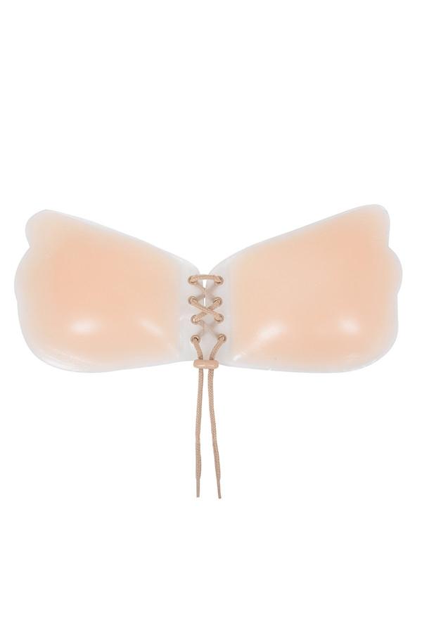  silicon push up invisible bra - beige Product Image