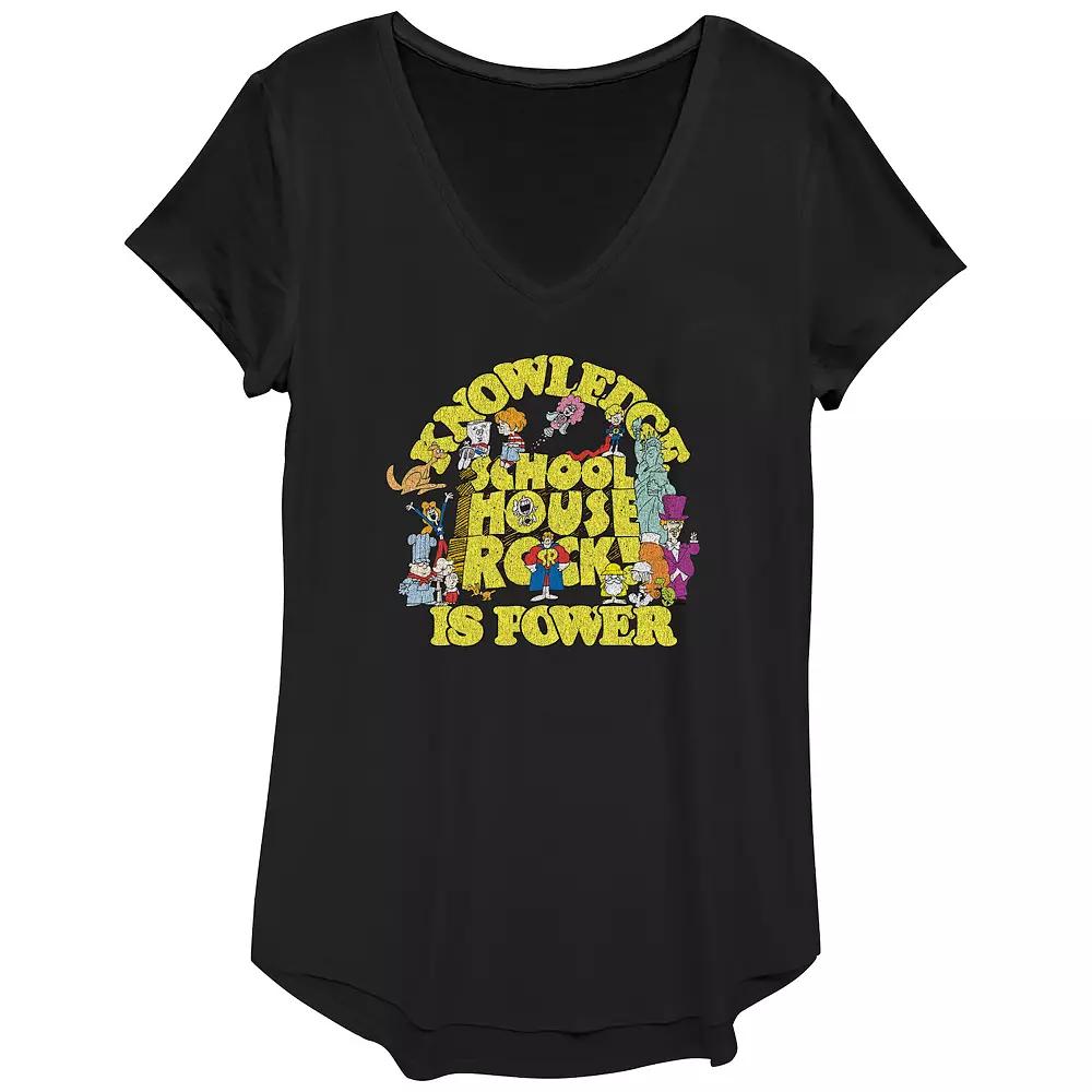 Disney's Schoolhouse Rock! Knowledge Is Power Women's Graphic Tee,  Product Image